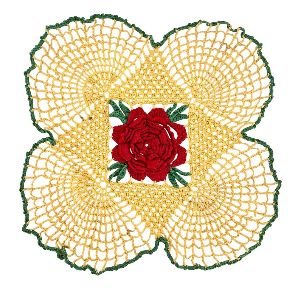 70s Crochet Doily Cottage 1970s Vintage